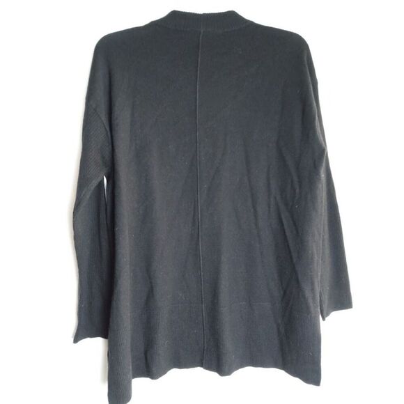 Talbots Black Mock Neck 100% Merino Wool Pullover Knit Sweater sz Medium Petite - Picture 4 of 6